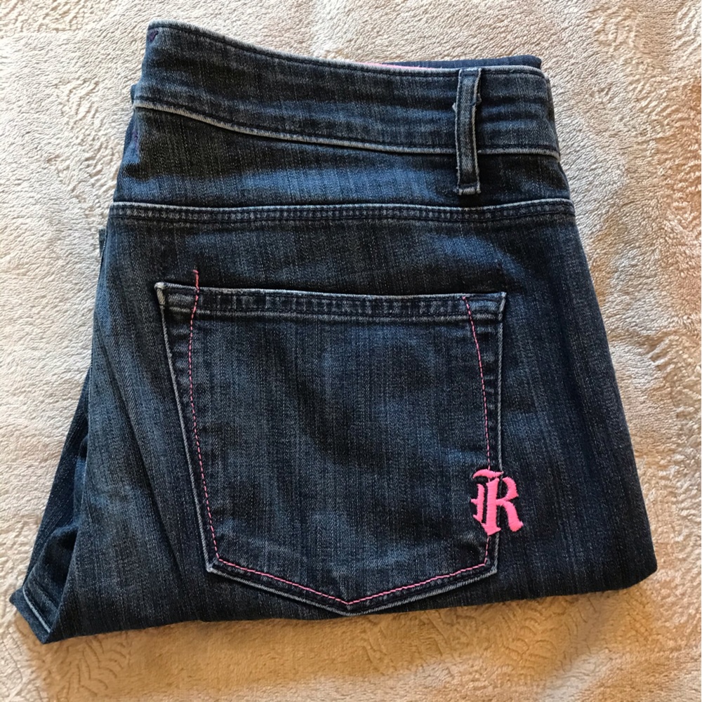 NWOT Rich & Skinny blue straight jeans Size 29 x 28